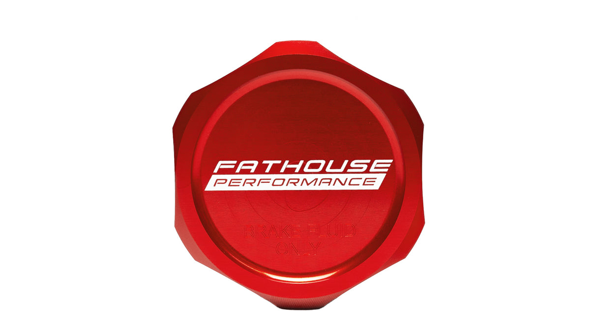 FP Billet Brake Master Cylinder Cap - Red