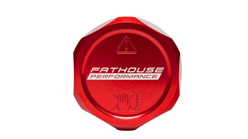 FP Billet Coolant Cap - Red