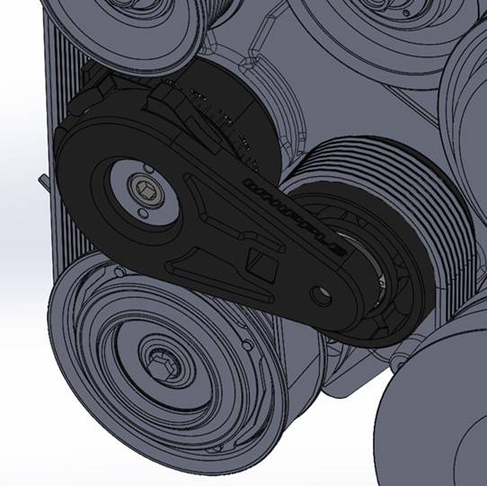 Whipple Belt Tensioner - installed
