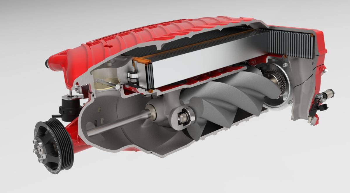 Whipple Challenger/Charger 5.7L Supercharger - angle