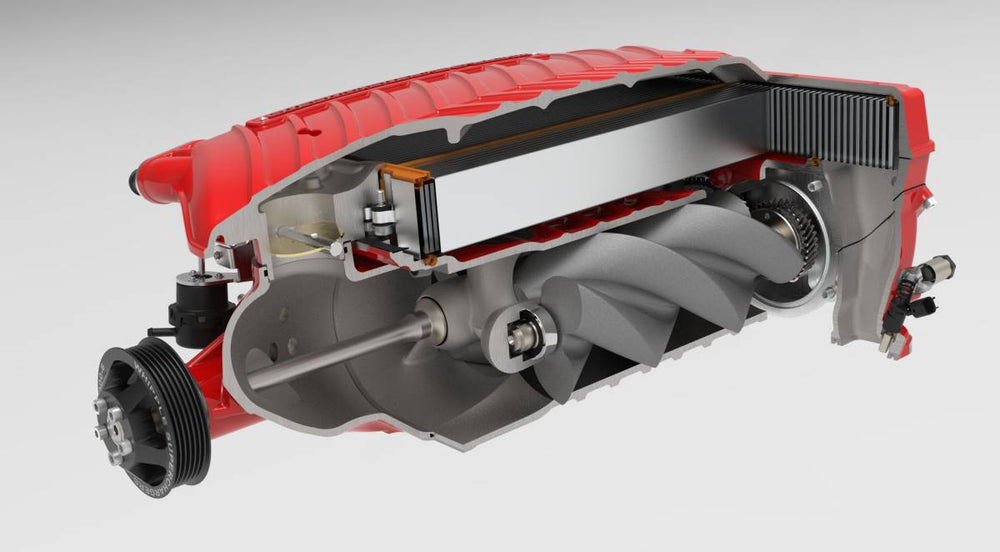 Whipple Challenger/Charger 5.7L Supercharger - angle