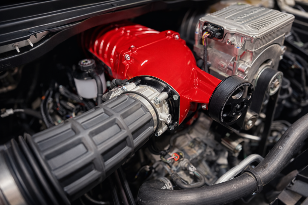 Whipple Ram 1500 E-Torque Supercharger - angle
