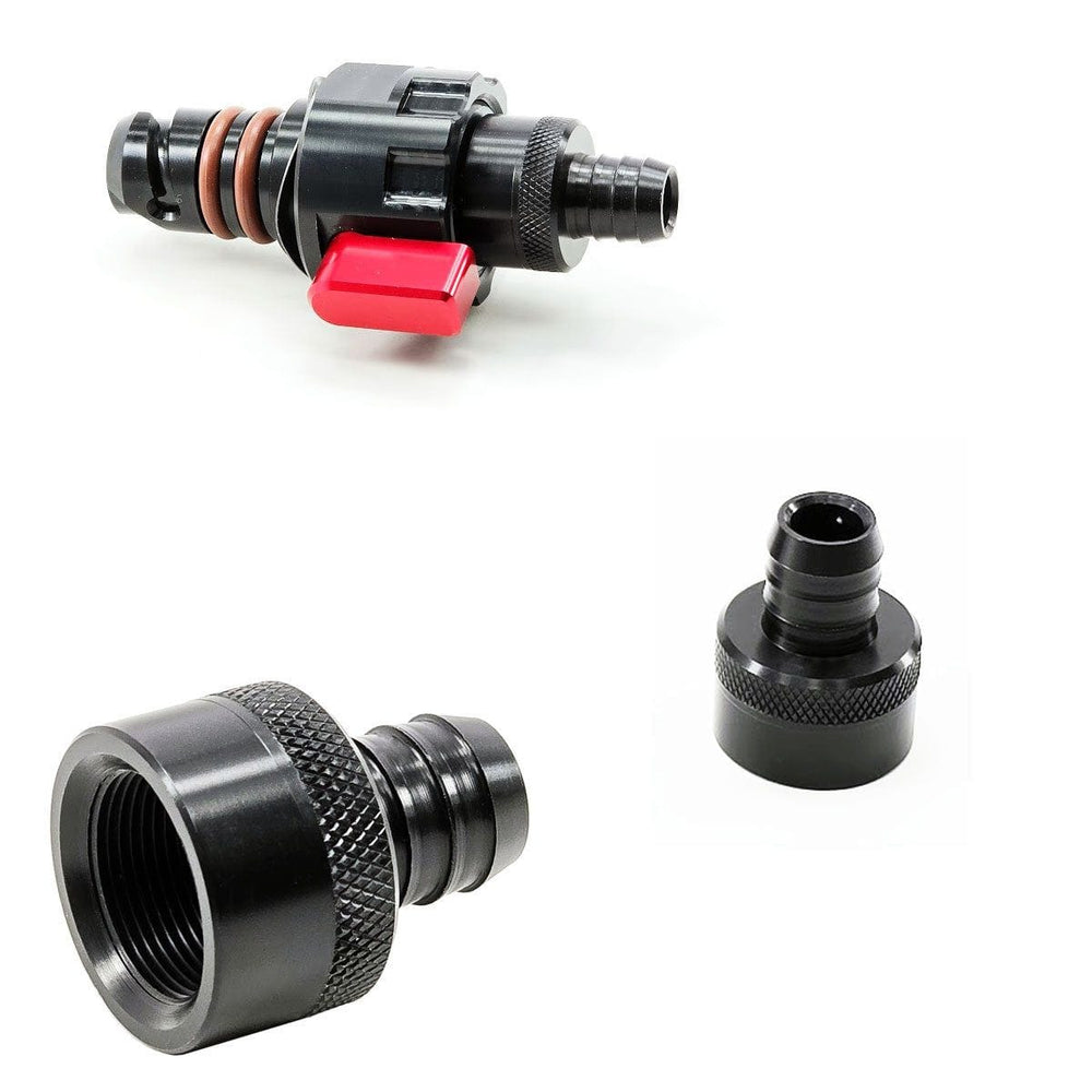 UPR QT Oil Drain Valve Barb Fitting (fits Ford Mustang F150 Raptor Edge Explorer Bronco)