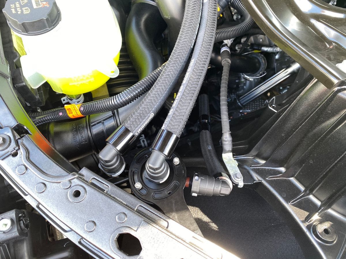 Plug N Play™ Dual Valve Oil Catch Can with ECSS (fits 20-26 Explorer ST Ecoboost 3.0) UPR