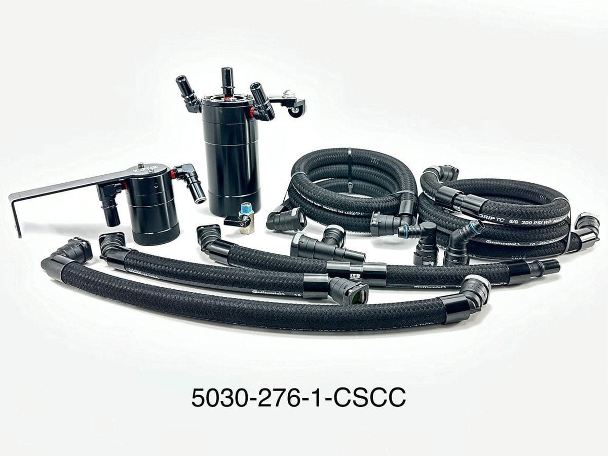 Plug n Play™ Dual Valve Oil Catch Can w/CSCC Kit (fits 21-24 F150 2.7L Ecoboost) UPR