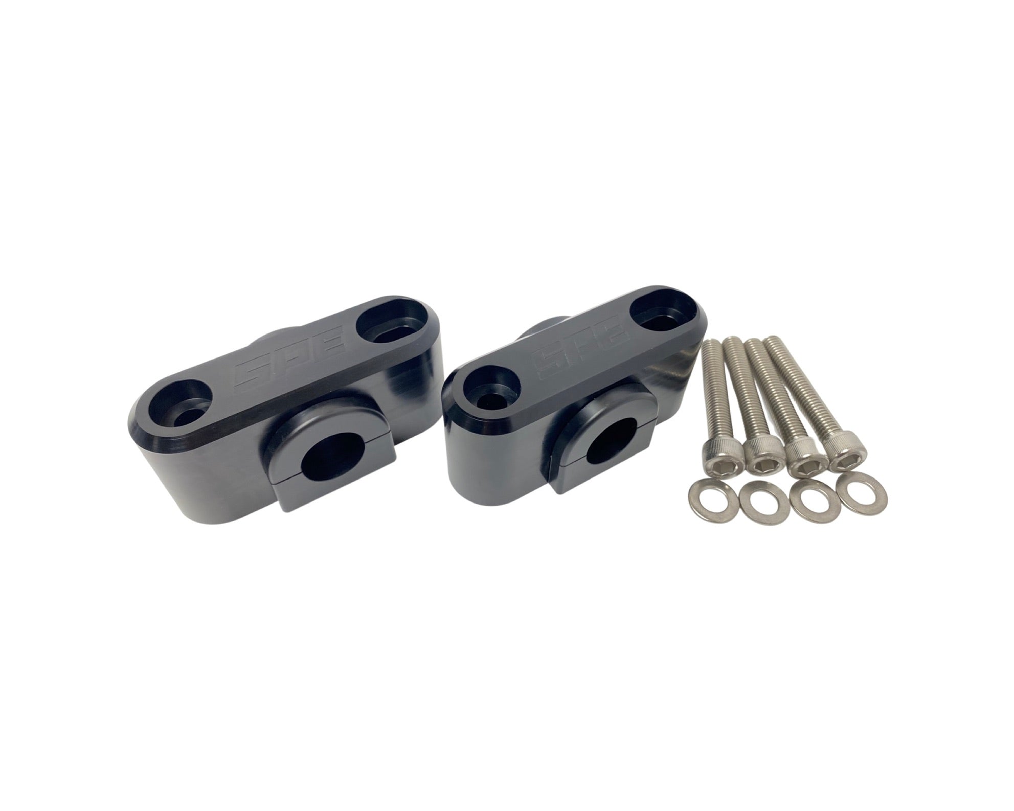 SPE Motorsport Mustang Sway Bar Mount and Bushing Kit installed