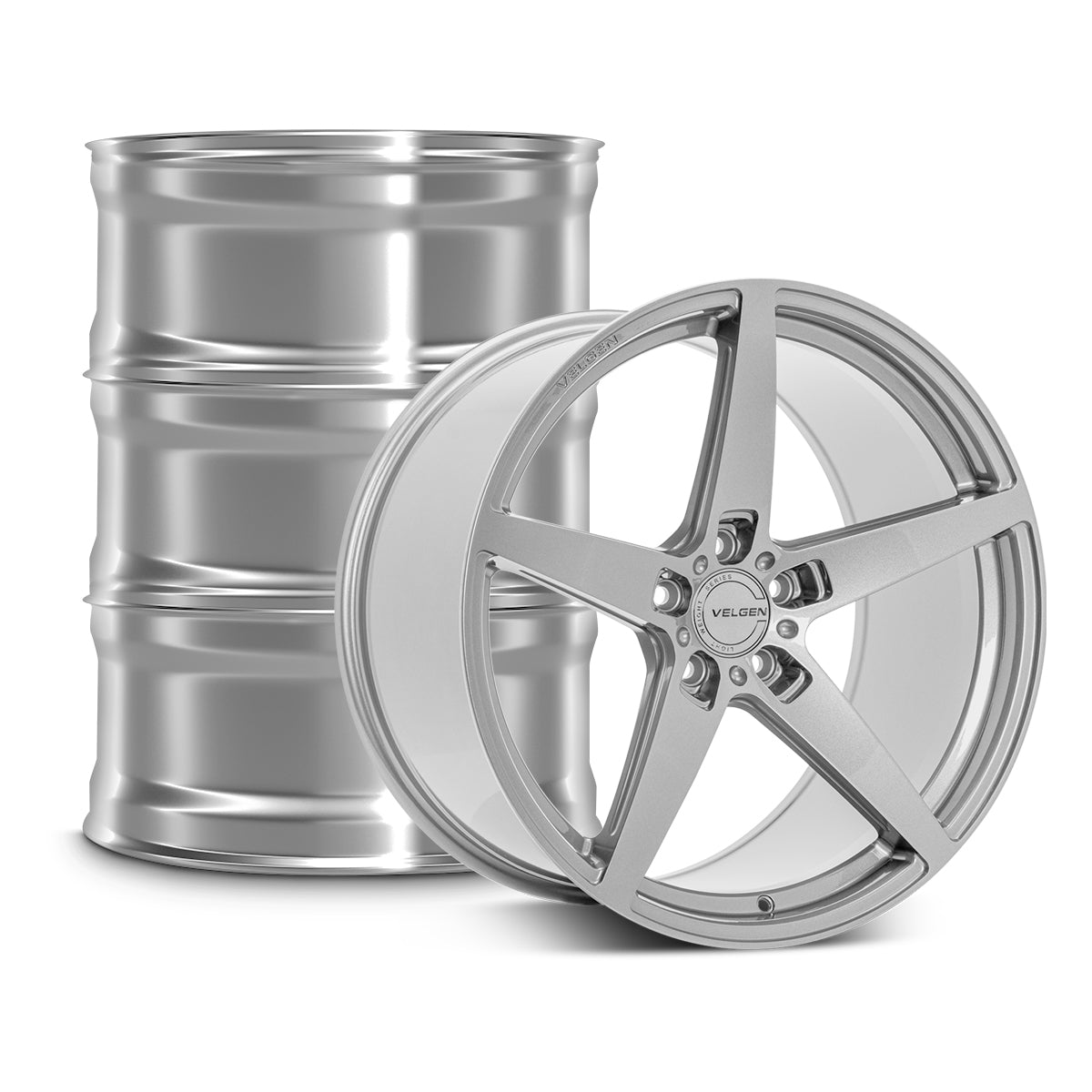Velgen Gloss Silver Classic5 V2 20" 2015-2023 Mustang