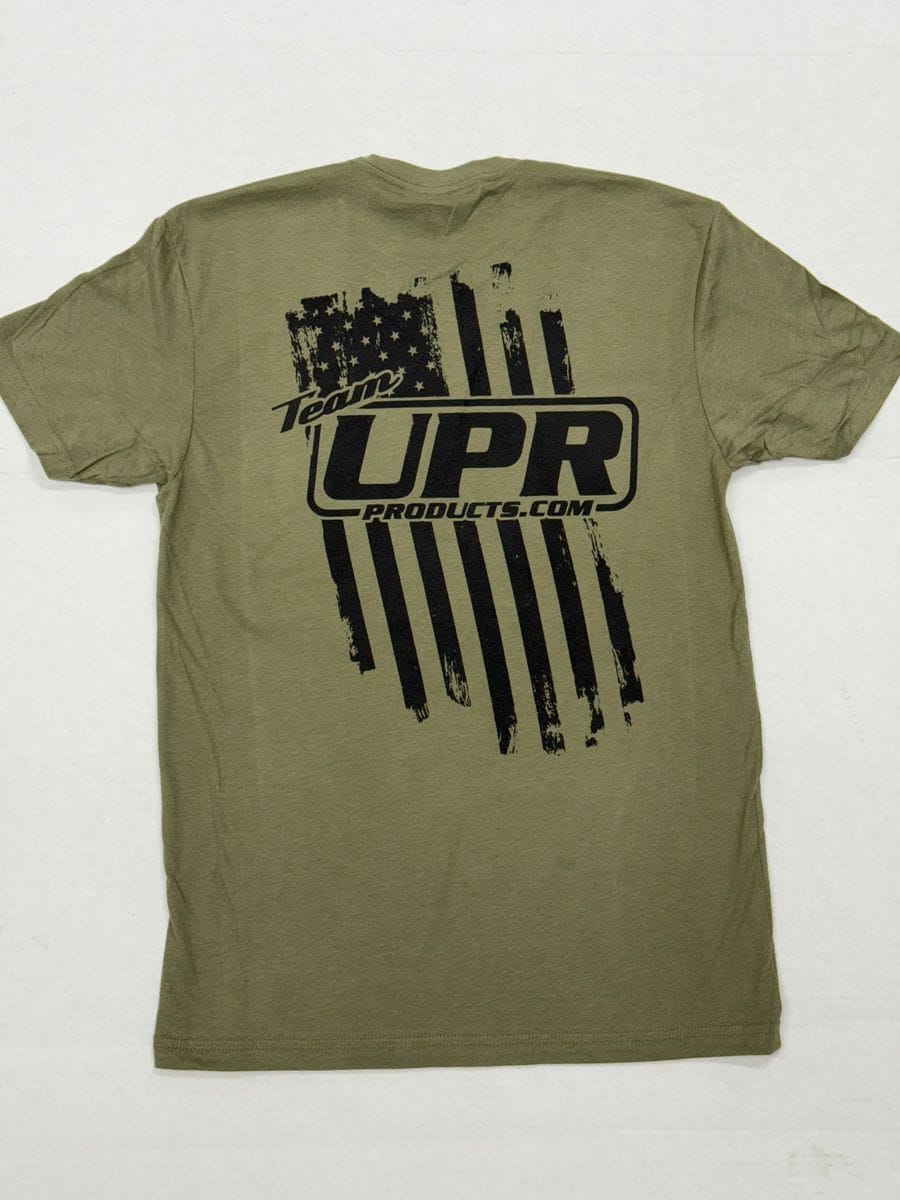 Team UPR American Flag T-Shirt - Military Green