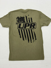 Team UPR American Flag T-Shirt - Military Green