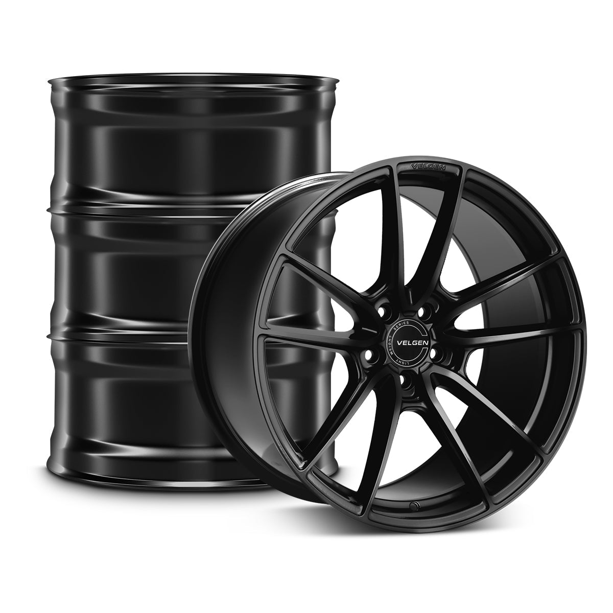 Velgen Satin Black Lightweight Series VF5 20" 2015-2023 Mustang