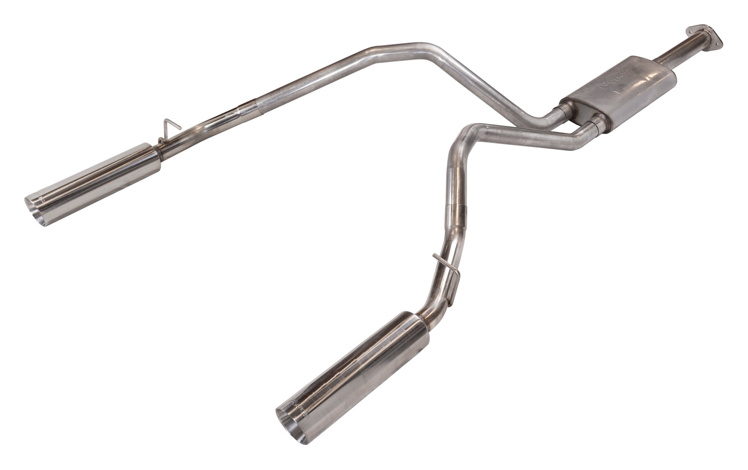RAM Cat Back Exhaust System Pype Bomb For 19-24 Dodge Ram 1500 Split Rear Dual Exit 3 Inch Intermediate And 2.5 Inch Tail Pipe 4.5 Pype Bomb Tip Muffler Incl Hardware Incl Tip Incl Pypes Exhaust