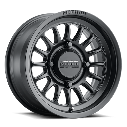 Aluminum Wheels 15x7 MR411 Bead Grip UTV Bolt Pattern 4 On 136 Offset 38 Lip Size 1.57 Matte Black MB Method