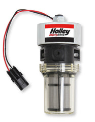 33 GPH Mighty MITE Electric Fuel Pump, 9-11.5 PSI Industrial, OTR Trucking, Construction, and Agricultural Applications Compatible with All Fuels and Fuel Additives Holley