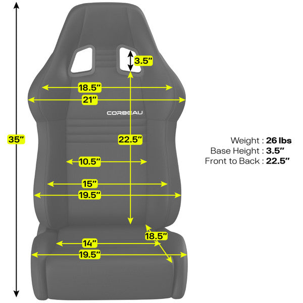 Corbeau A4 Racing - Pair