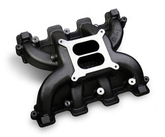 Dual Plane Intake GM LS1/LS2/LS6 Black All GM LS Gen III or IV Engines Equipped with LS1/LS2/LS6 Style Cathedral Port Cylinder Heads W/Black Ceramic Coating Holley