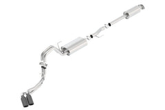 Borla 15-17 Ford F-150 2.7/3.5L V6 / 5.0 V8 2/4WD Black Chrome Angle-Cut Side Exit Catback Exhaust - additional view