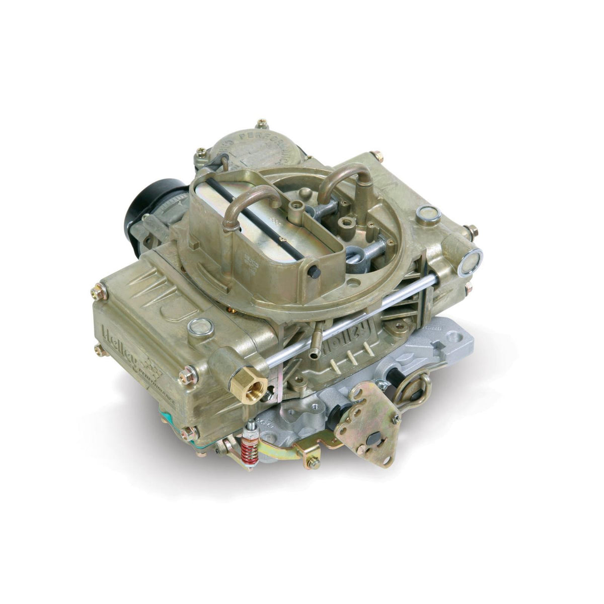 Marine Carburetor Aluminum 600 CFM 4160 Vacuum Secondaries Gold Dichromate Gasoline Holley