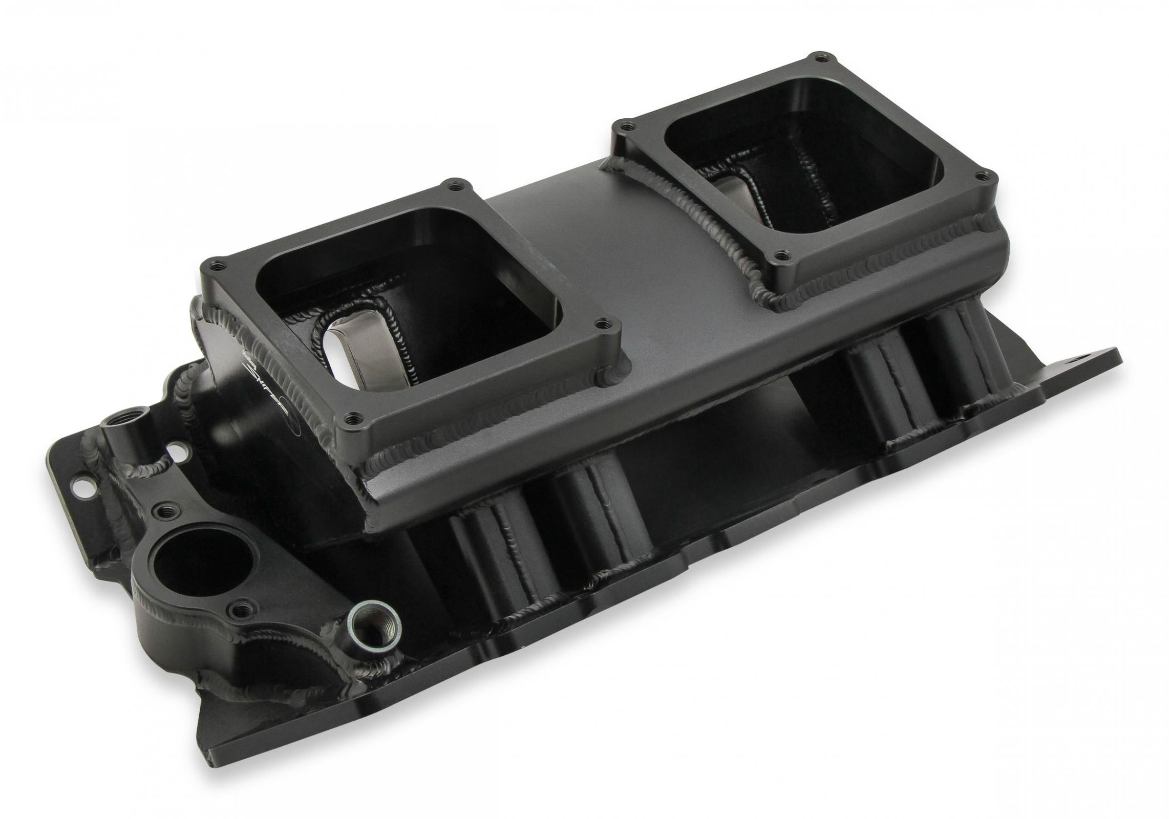 Sheet Metal Fabricated Intake Manifold Big Block Chevy Fabricated Intake Manifold Bbc Single Plane 2 X 4500 Black With Logo Sniper EFI