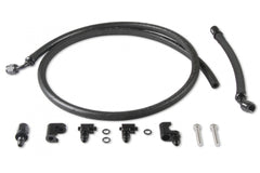 LS Steam Tube Kit W/Black Push-On Hose, Black Aluminum Hose Ends & Adjustable Steam Vent Adapters for the Front Outlets on the Engine Holley