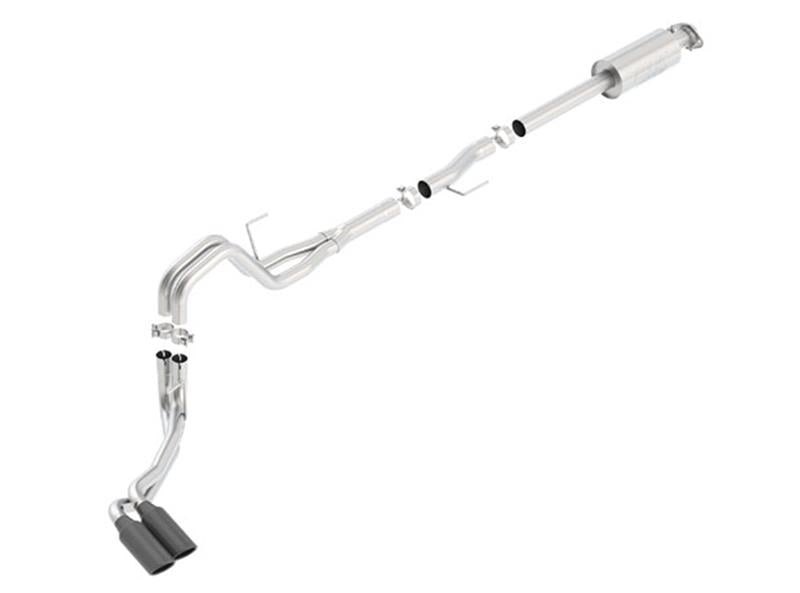 Borla 15-16 Ford F-150 3.5L EcoBoost Ext. Cab Std. Bed Black Chrome Catback Exhaust ATAK Truck Side Exit - additional view 2