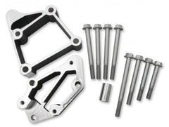 LS Accessory Drive Bracket Installation Kit for Long Alignment Black Installation Kit, LS Acc Drive Brackets, Use with Long Belt Alignment (alignment Common on Trucks & '10-UP Camaro) Holley