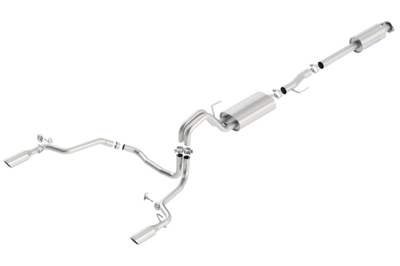 Borla 15-16 Ford F-150 3.5L EcoBoost Ext. Cab Std. Bed Catback Exhaust S-Type Single Split Rear Exit - additional view 2