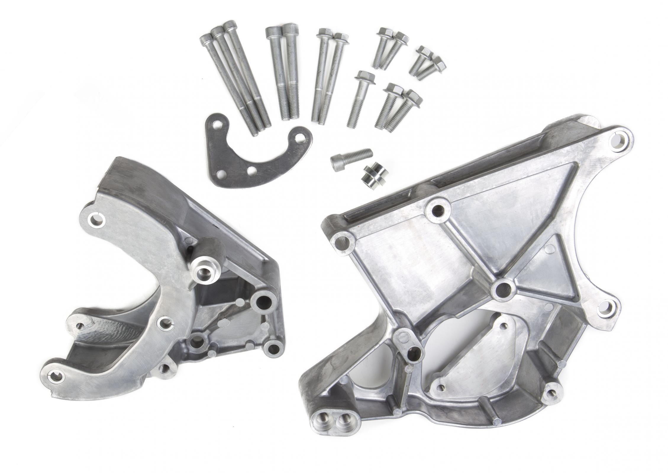 LS/LT High-Mount Accessory Drive Bracket A/C, P/S & Alt Brackets Works with R4 Compressor LS Accessory DRIVE Bracket A/C, P/S & ALT Brackets Holley