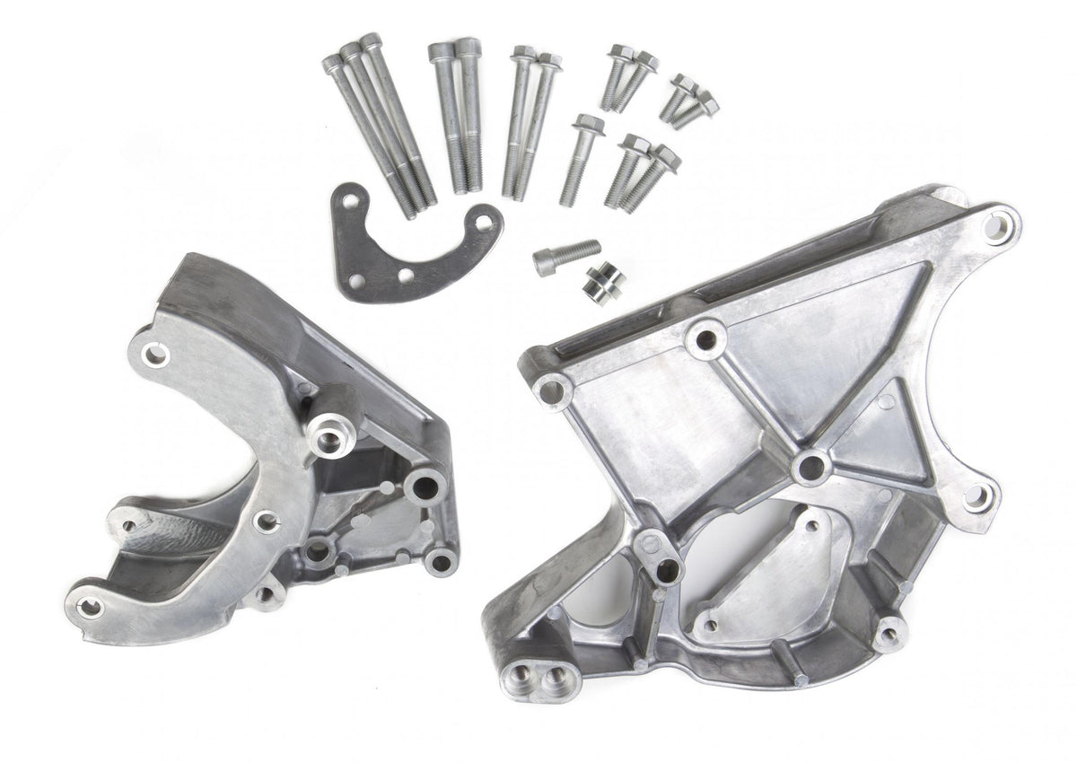 LS/LT High-Mount Accessory Drive Bracket A/C, P/S & Alt Brackets Works with R4 Compressor LS Accessory DRIVE Bracket A/C, P/S & ALT Brackets Holley