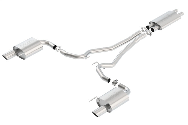 Borla Touring Cat-Back 15 Ford Mustang GT 5.0L V8 MT/AT 2.5in pipe 4in tip - additional view