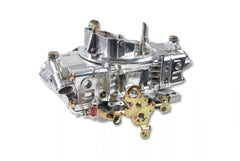 Aluminum Double Pumper Carburetor 650 CFM 4150 Mechanical Secondaries Shiny Gasoline Holley