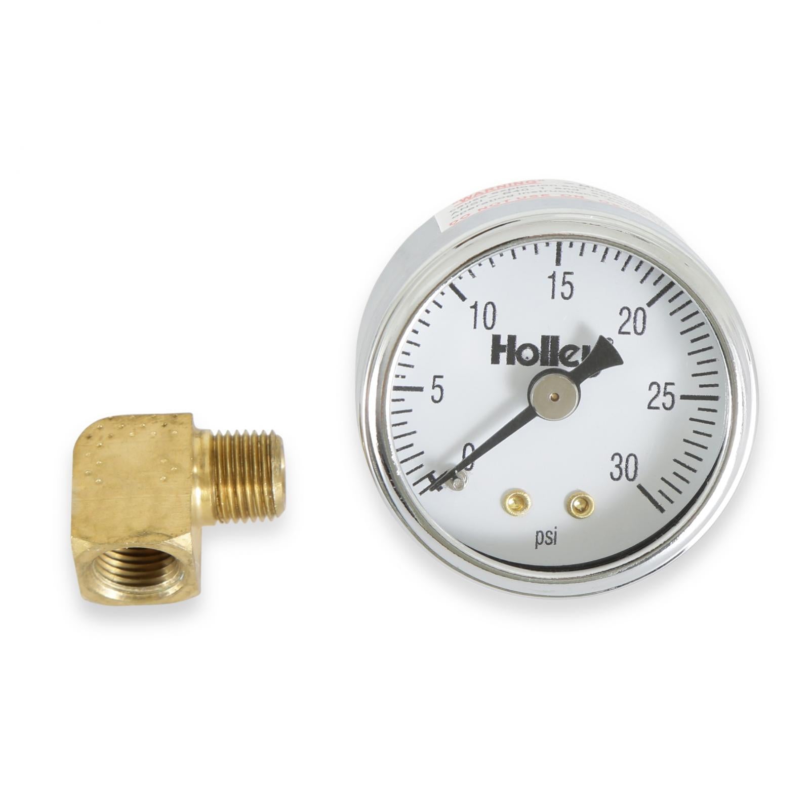 Fuel Pressure Gauge Mechanical 0-30 PSI Holley