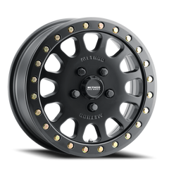 Aluminum Wheels 15x6 MR401 Beadlock UTV Bolt Pattern 5 On 114.3 Offset 49 Lip Size 0 Matte Black MB Method