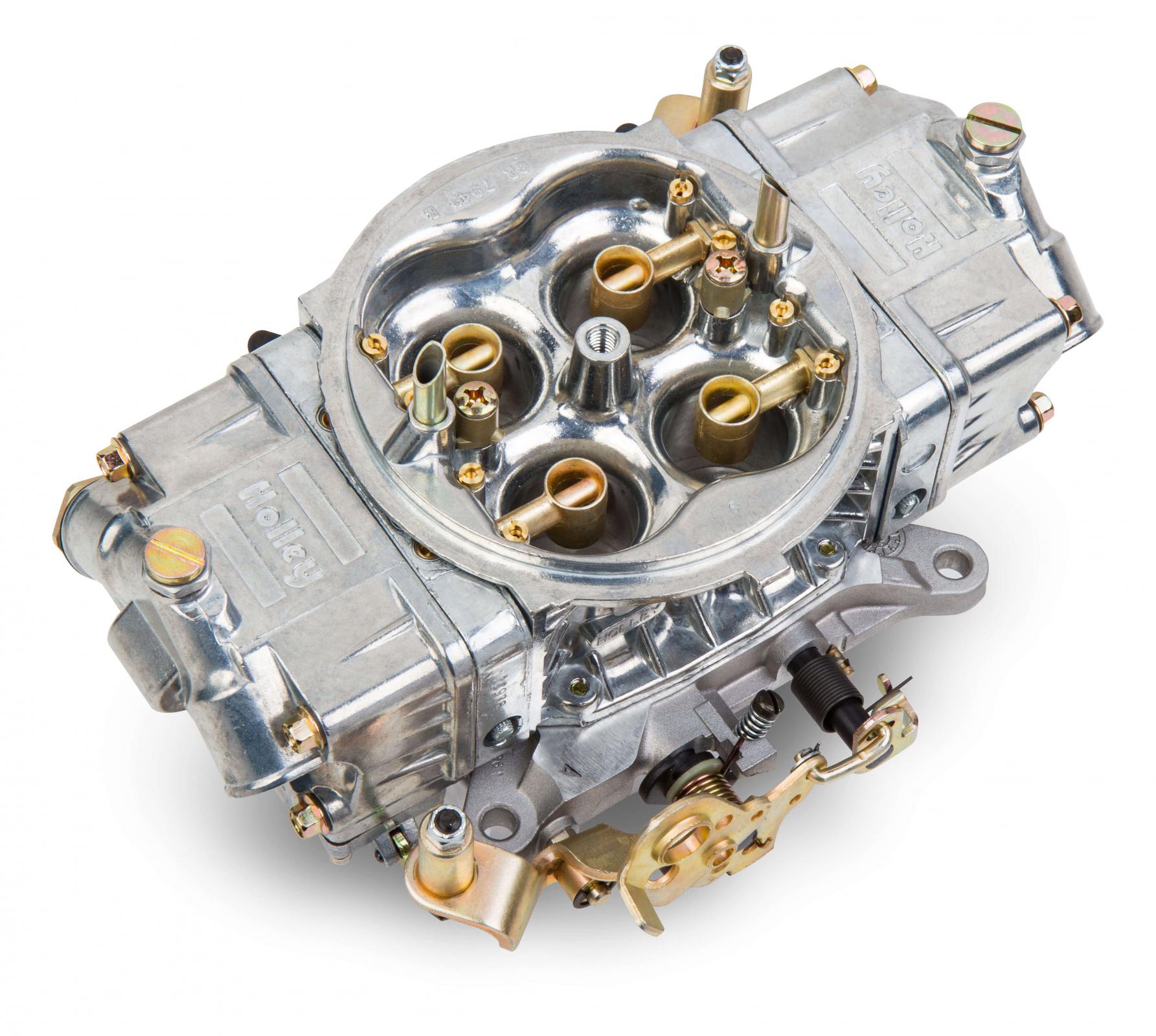 Aluminum Street HP Carburetor 650 CFM 4150 Mechanical Secondaries Shiny Gasoline Holley
