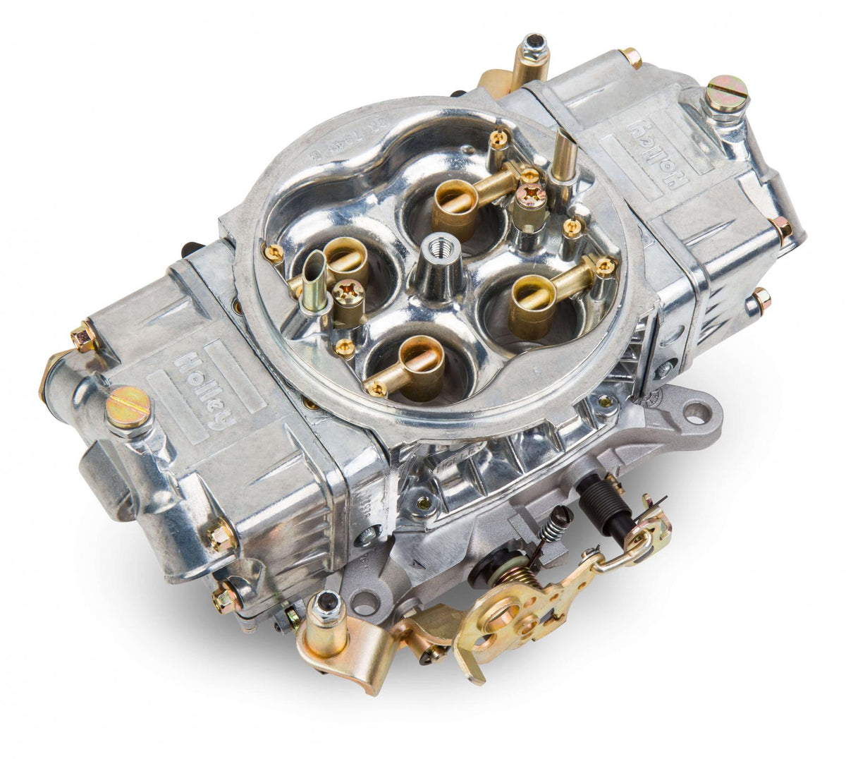 Aluminum Street HP Carburetor 650 CFM 4150 Mechanical Secondaries Shiny Gasoline Holley