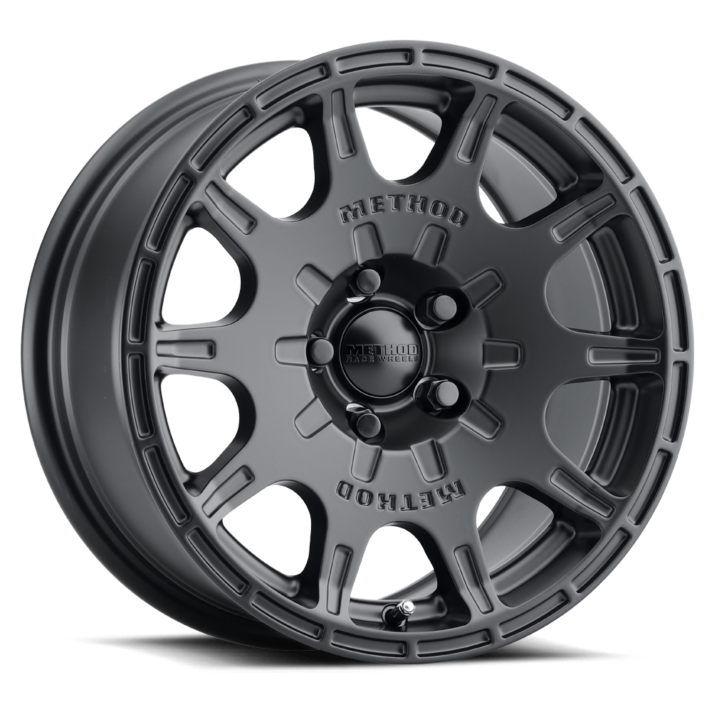 Aluminum Wheels 15x7 Rally VT-Spec MR502 Bolt Pattern 5 On 100 Offset 15 Lip Size 0 Matte Black MB Method