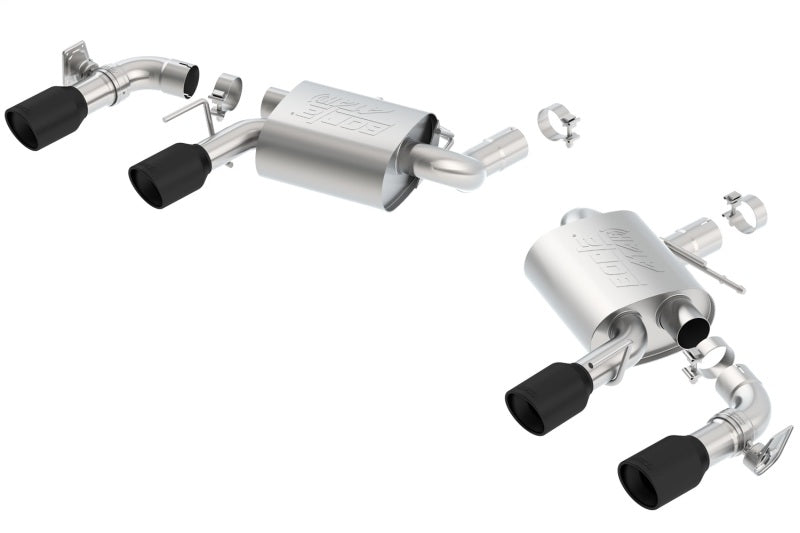 Borla 2016 Chevy Camaro V8 SS AT/MT ATAK Rear Section Exhaust w/ Dual Mode Valves Ceramic Black - additional view