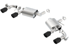 Borla 2016 Chevy Camaro V8 SS AT/MT ATAK Rear Section Exhaust w/ Dual Mode Valves Ceramic Black - additional view
