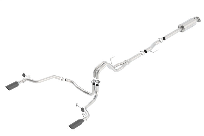 Borla 15-16 Ford F150 3.5L EcoBoost Ext. Cab Black Chrome Catback Exhaust ATAK Single Split Rear Exit - additional view 2