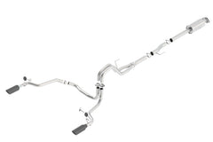 Borla 15-16 Ford F150 3.5L EcoBoost Ext. Cab Black Chrome Catback Exhaust ATAK Single Split Rear Exit - additional view 2