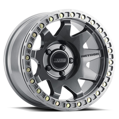 Aluminum Wheels 17x9 MR108 Bolt Pattern 5 On 127 Offset -44 Lip Size 0.63 Gloss Titanium GY Method