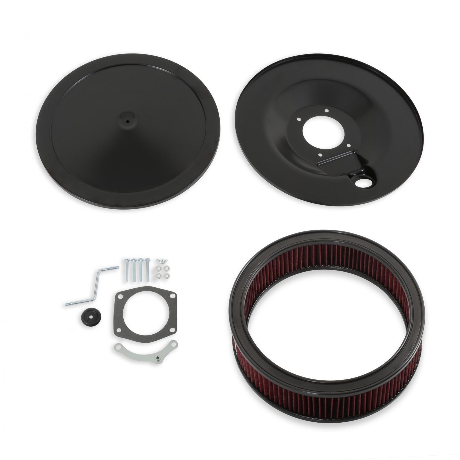 Retrofilter Drive-By-Wire Air Cleaner 16-Inch Diameter Black Fits LS3-Style DBW Throttle Body Cotton Gauze Element Holley