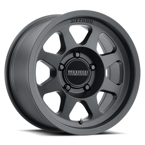 Aluminum Wheels 17x8.5 Bead Grip MR701 Bolt Pattern 5 On 150 Offset 0 Lip Size 1.81 Matte Black MB Method