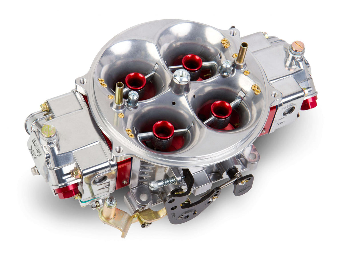 Gen 3 Ultra Dominator Carburetor Red 1050 CFM 4500 Mechanical Secondaries Idle Air Bleed Size 57.0 Shiny Gasoline Holley
