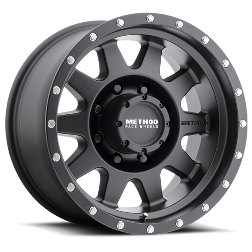 Aluminum Wheels 16x7 The Standard MR301 Bolt Pattern 8 On 165.1 Offset 0 Lip Size 1.69 Matte Black MB Method