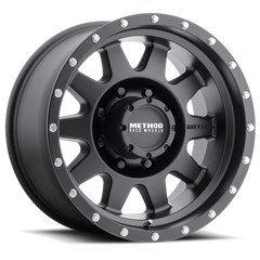 Aluminum Wheels 16x7 The Standard MR301 Bolt Pattern 8 On 165.1 Offset 0 Lip Size 1.69 Matte Black MB Method