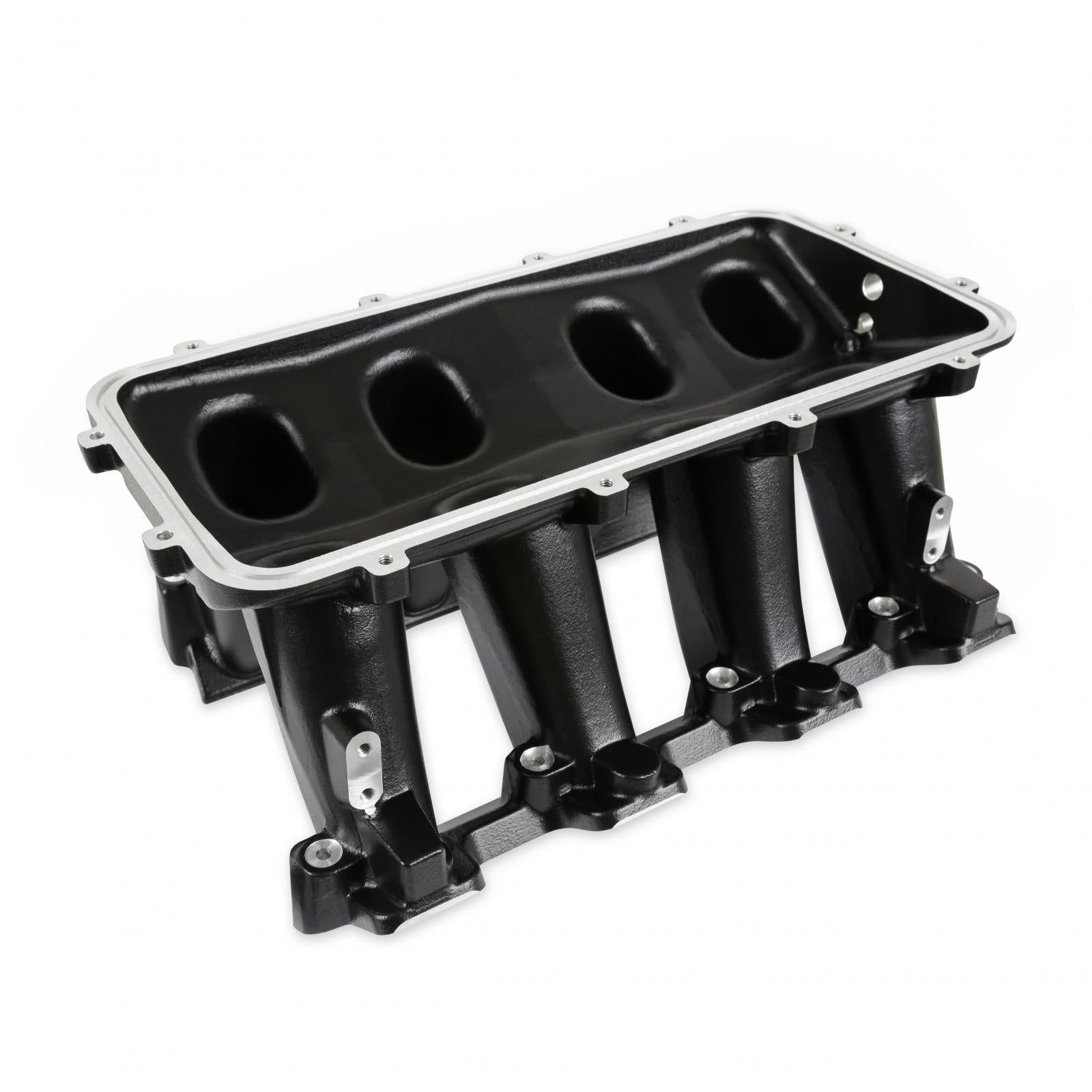 Hi-Ram Lower Manifold GM LS1/LS2/LS6-Black LS1/LS2/LS6 Cathedral Port Carbureted Base Only (plenum-Top-Mounting Fabrication Flange Available) Holley