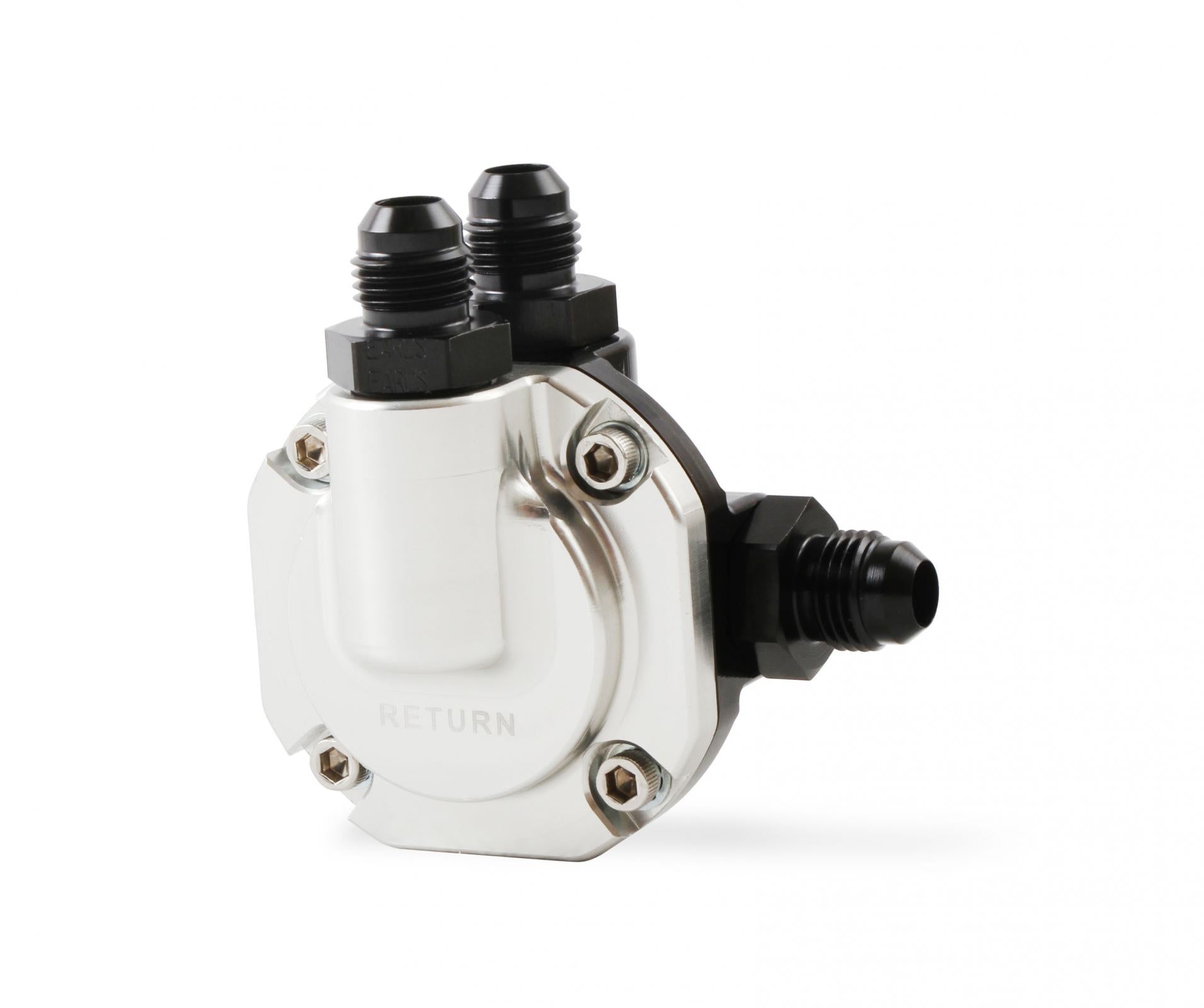 Billet EFI Return Style Fuel Pressure Regulator EFI Return Style Regulator 59.5 PSI Black /clear Finish Holley