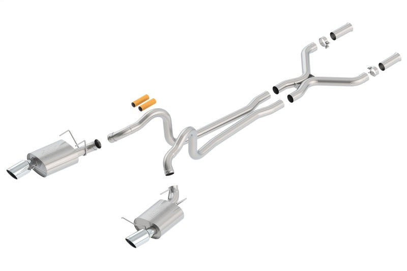 Borla 13-14 Mustang GT/Boss 302 5.0L V8 RWD Single Split Rear Exit ATAK Catback Exhaust - additional view 2