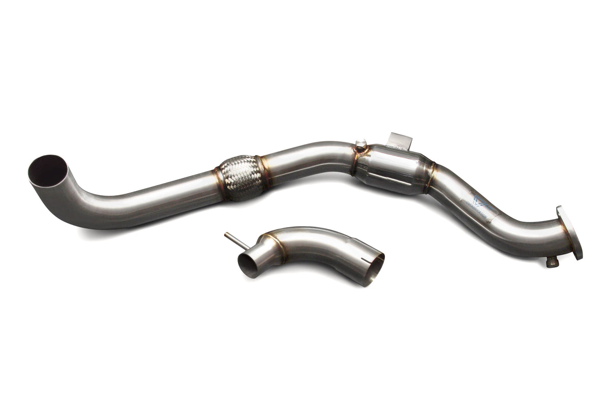 CVF 3in Stainless Steel Catted Downpipe 2015-2023 Mustang