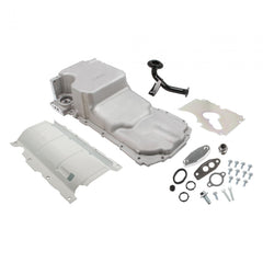 GM Gen V LT Swap Oil Pan As Cast with Turbo Oil Return GM Gen V LT Swap Oil Pan As Cast with Turbo Oil or PVC Return Port Holley